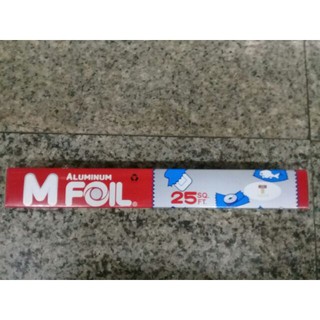 M FOIL อลูมิเนียมฟอยล์ 30 ซม. × 25 ฟุต สำหรับประกอบอาหาร