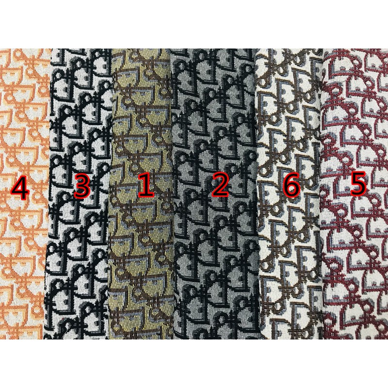 และ D ตัวอักษรผ้า Jacquard DIY กระเป๋าผ้า กระเป๋าถือผ้าฝ้ายโพลีเอสเตอร์ผ้าลินินทอ kain 50X150 ซม.