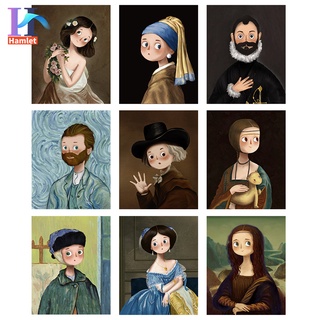 Hamlet ❤️ 【40x50cm】~The famous smile of Mona Lisa~ Stress-relieving game / paint by number home decor /  high quality DIY Painting by numbers/Hand Painted Unique gift/