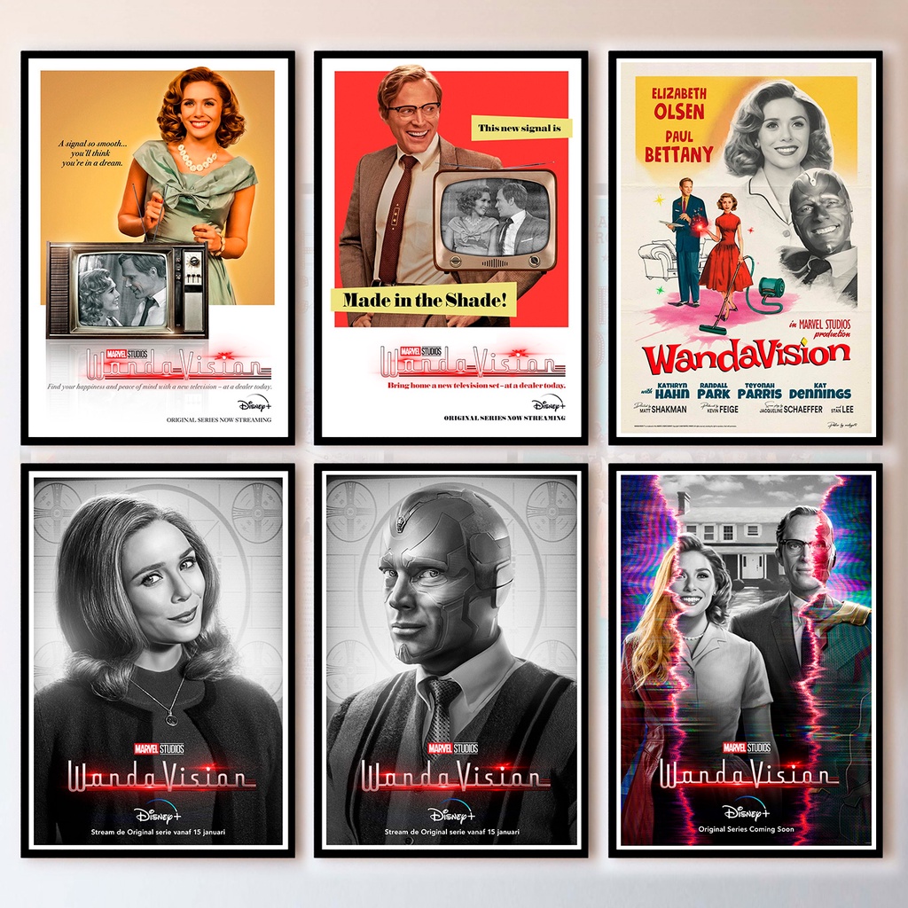 WandaVision Poster (TV Mini Series 2021) วันด้าวิสชั่น Marvel studios Elizabeth Olsen ขนาด 33x48 cm
