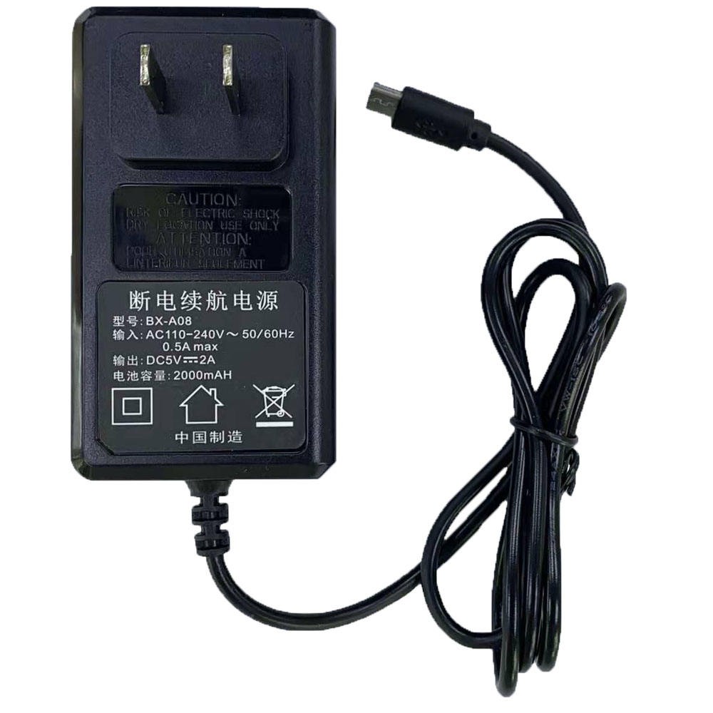 อะแดปเตอร์ UPS Adapter 5V 2A Micro Power 2000mAH สำรองไฟกล้อง BX-A08 แหล่งจ่ายไฟชาร์ แบตเตอรี่กล้องว