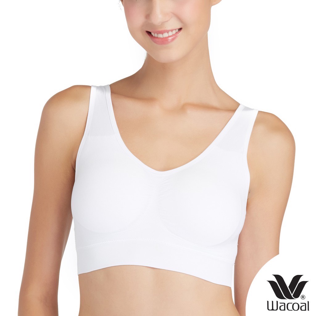 Wacoal Surprise Seamless Bra เสื้อชั้นใน ทอไร้ตะเข็บ แบบสวมหัว รุ่น WH9C24 สีครีม (CR)