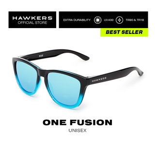 HAWKERS Fusion Clear Blue ONE Sunglasses for Men and Women, unisex. UV400 Protection. Official product designed in Spain FTR02AF