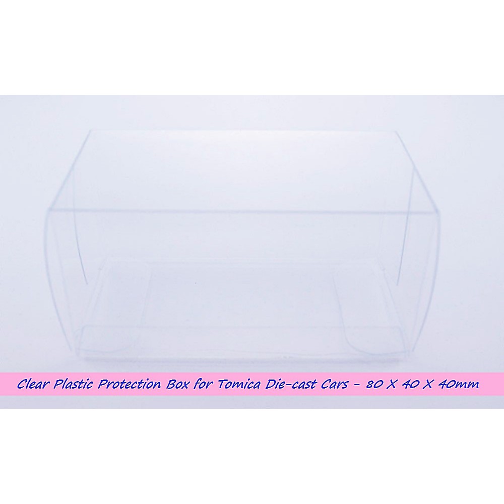 Clear Plastic Protection Box for Tomica Diecast Cars : กล่องพลาสติกใส