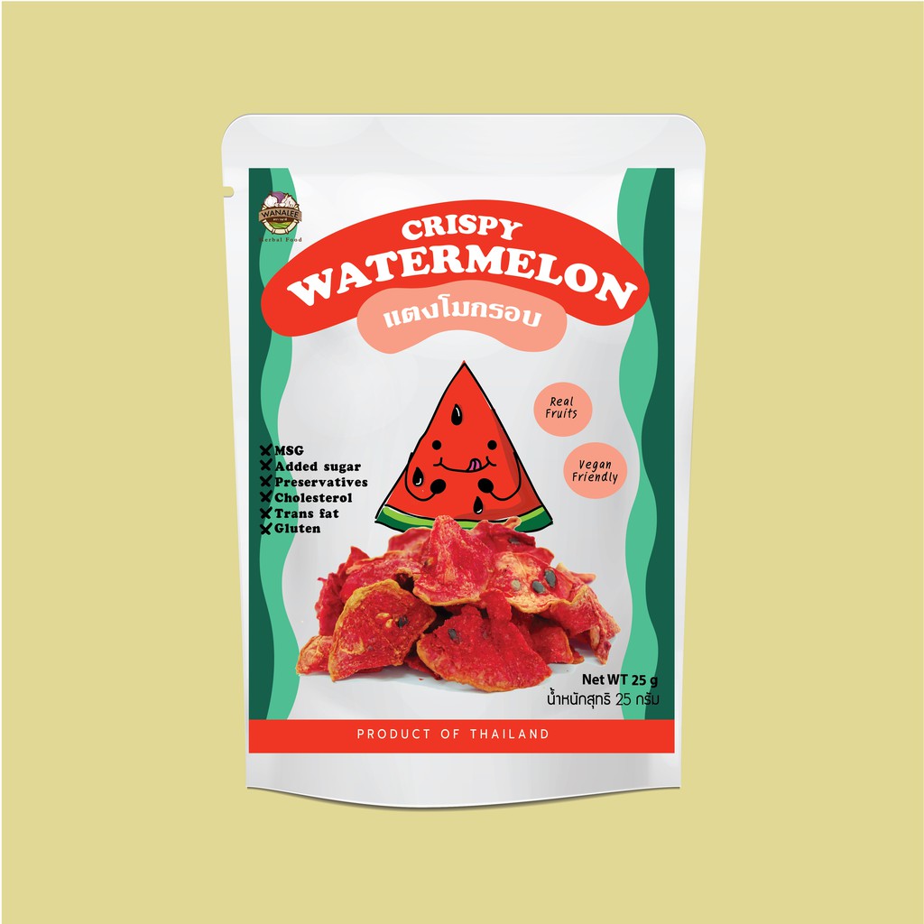 WANALEE - Watermelon chips แตงโมทอดกรอบ