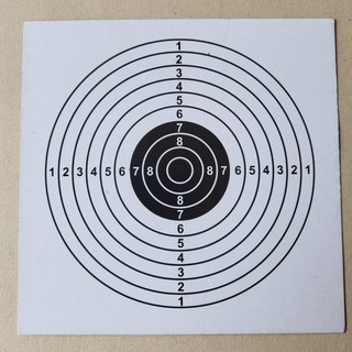 เป้ากระดาษ สำหรับ BB Gun 14x14 cm Paper Target 100 แผ่น