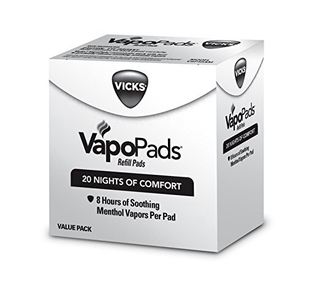 แพ็คสุดคุ้ม !! Vicks VapoPads ขนาด20 ชิ้น กลิ่น Mentol สำหรับใส่เครื่อง Vick