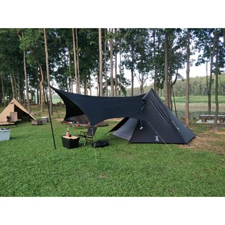 TARP 70D 3x4  ทรง Hexagon COATBLACK (มีของพร้อมส่ง)