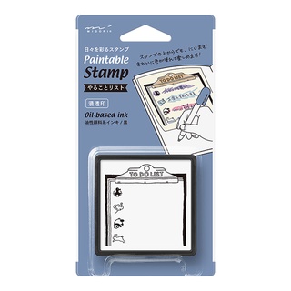 MIDORI Paintable stamp Pre-inked To do list (D35385006) / ตัวปั๊มแบบมีหมึกในตัว ลายสิ่งที่ต้องทำ แบรนด์ MIDORI