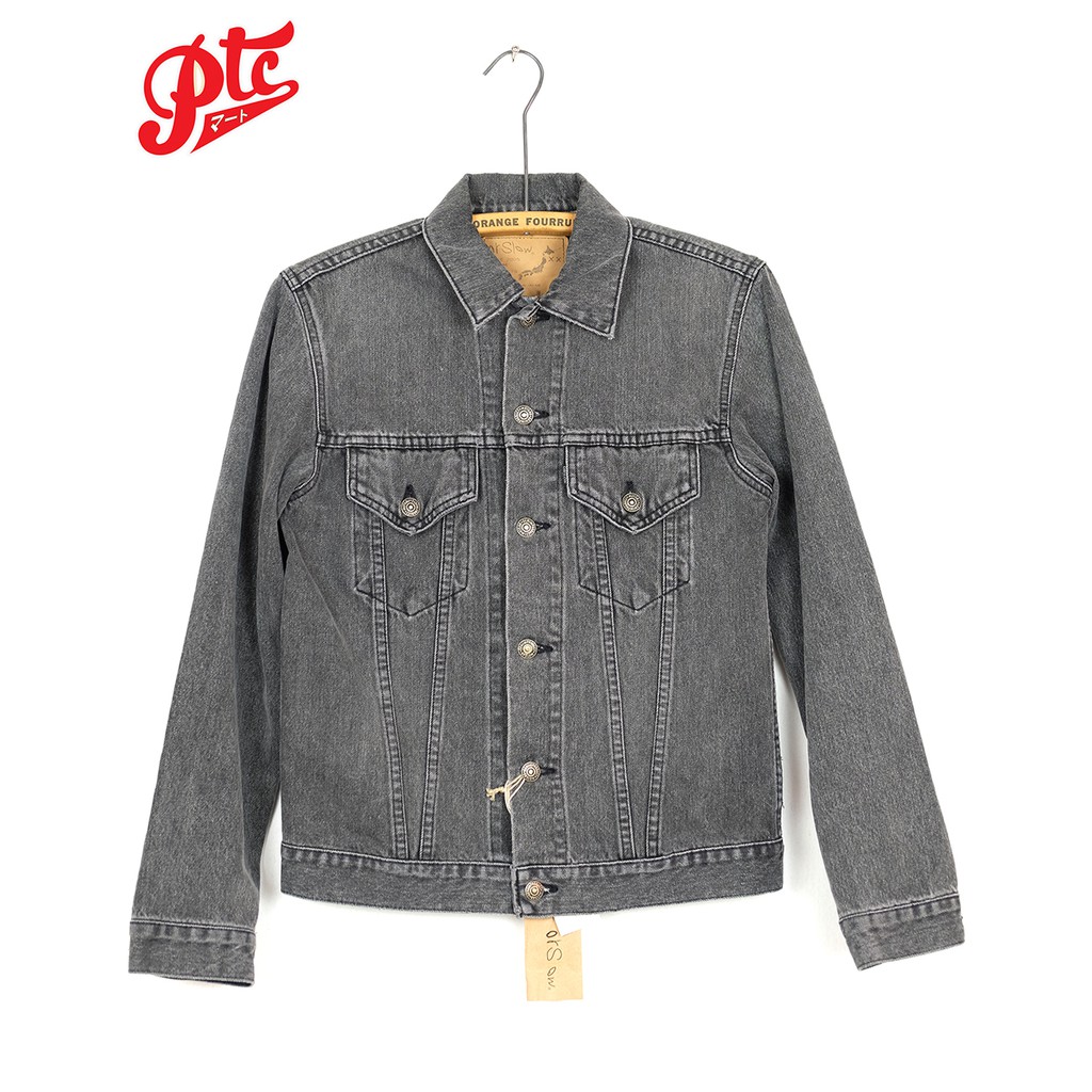 เสื้อแจีคเก้ตยีนส์สีฟอก orslow 3rd 01-6005 D61S-B DMSTONE STONEWASHED BLACK DENIM 60's