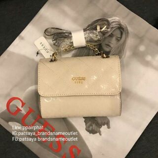 Guess seraphina mini crossbody flap bagแท้💯outlet กระเป๋าสะพายขนาดน่ารัก