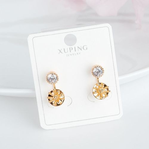 XUPING ต่างหูเพชรใส่ได้ 2 ด้าน รหัส SXP-407