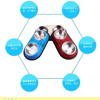 ชาม2ช่องของสุนัขไซด์L