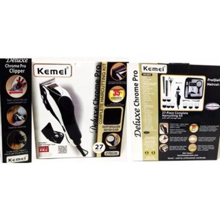 ﻿Kemmi (KM-8825) Deluk Chrome Pro ปัตตาเลี่ยนตัดผมชาย Professional Super Taper Hair Clipper For Men &amp; Women