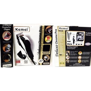 ﻿Kemmi (KM-8825) Deluk Chrome Pro ปัตตาเลี่ยนตัดผมชาย Professional Super Taper Hair Clipper For Men &amp; Women