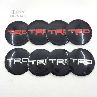 4 X 56mm TRD Logo Wheel Hub Center Caps Covers Emblem Badge Sticker Decal Toyota