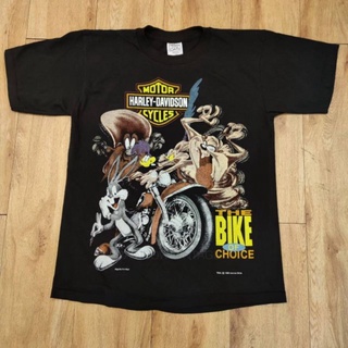 TAZMANIA HARLEY 1992 BIKE เสื้อวง เสื้อทัวร์ เสื้อลายการ์ตูน