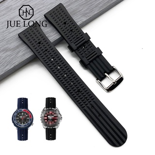 Silicone Waffle Strap 20mm 22mm Rubber Watchband Sport Women Mens Diving Watch Accessories