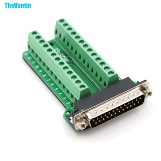 Thevantin อะแดปเตอร์ปลั๊กบัดกรี D-Sub Db25 Male 25Pin