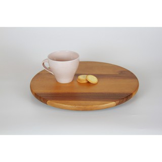 NT069 ถาดไม้กลมหมุนได้ ROUND TURNED PLATTER LAZY SUSAN
