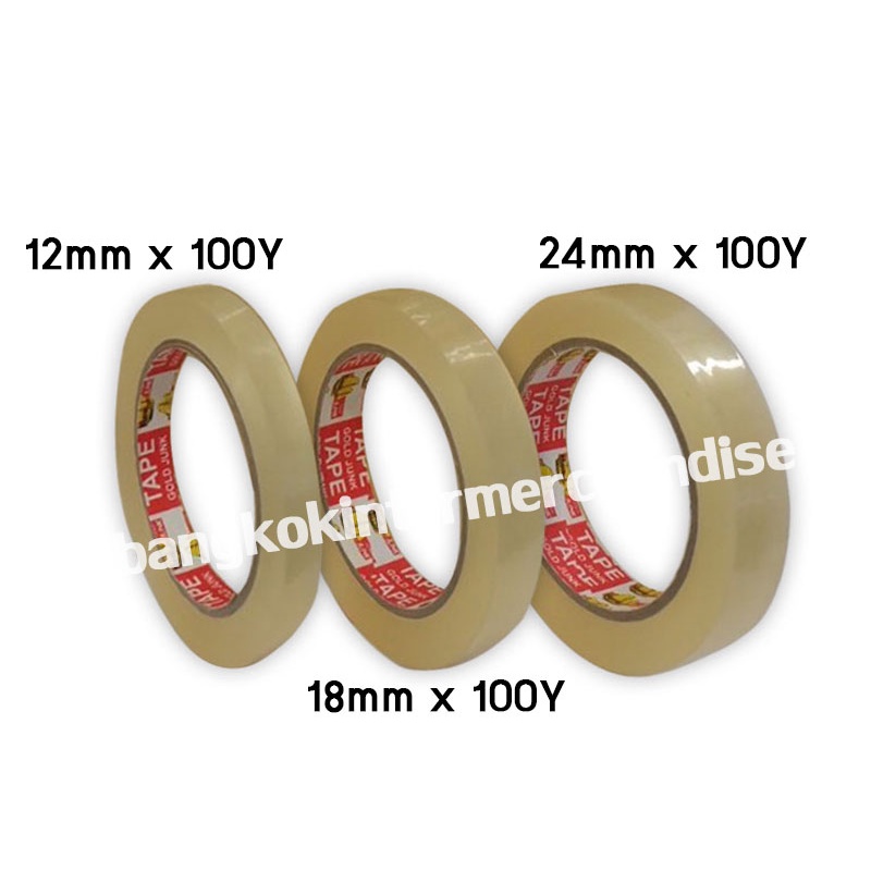 เทปใสยกลัง เทปใสติดถุง 1/2 นิ้ว  3/4 นิ้ว 1นิ้ว ความยาว100หลา แกน3นิ้ว เทปใส เกรด 45ไมครอน  (จำกัด 2 ลัง/คำสั่งซื้อ) - รูปที่ 2