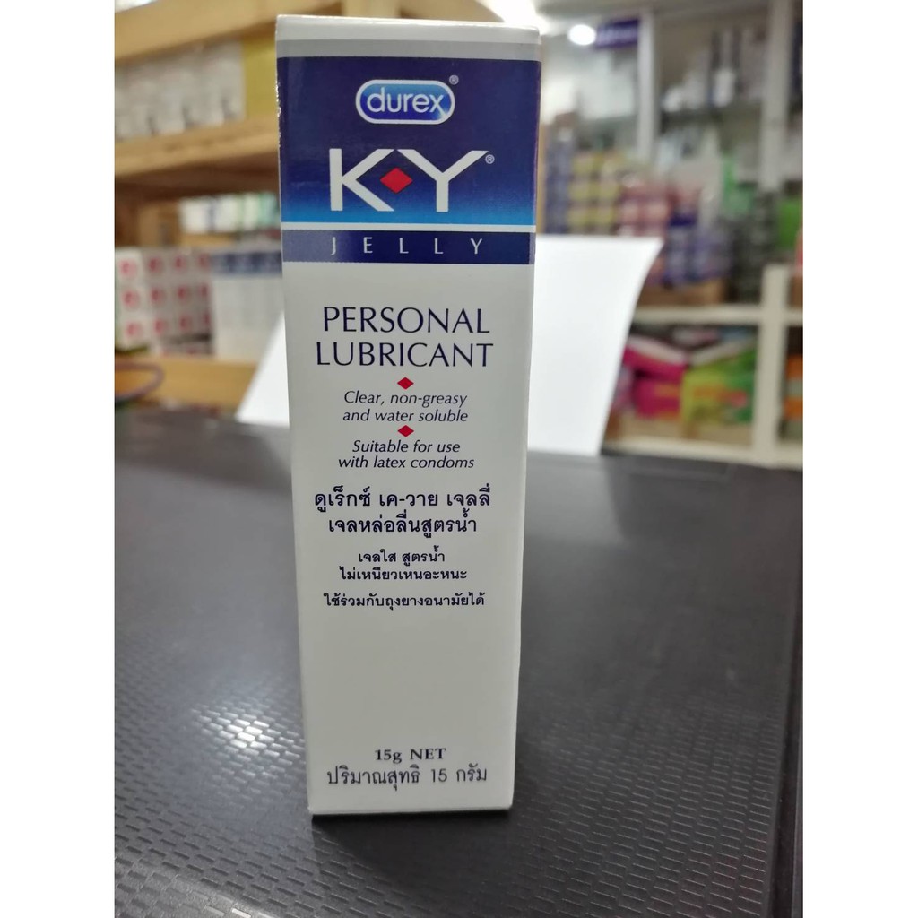 durex KY Jelly 15 g. เค-วาย เจลหล่อลื่น สูตรน้ำ 15 กรัม 1 ชิ้น