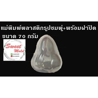 แม่พิมพ์พลาสติกรูปชมพู่ ขนาด70กรัม(แพ็ค25ชิ้น) รหัสสินค้า: 007048