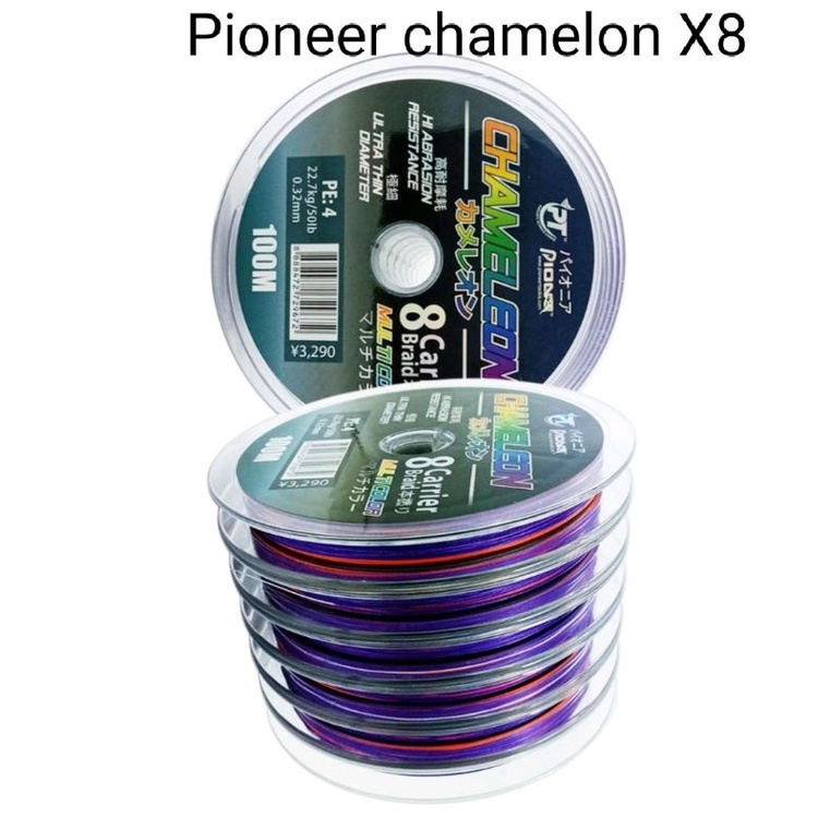 Pioneer chameleon PE2  X8Dia 0.22 mm.13.6 kg /30lb.