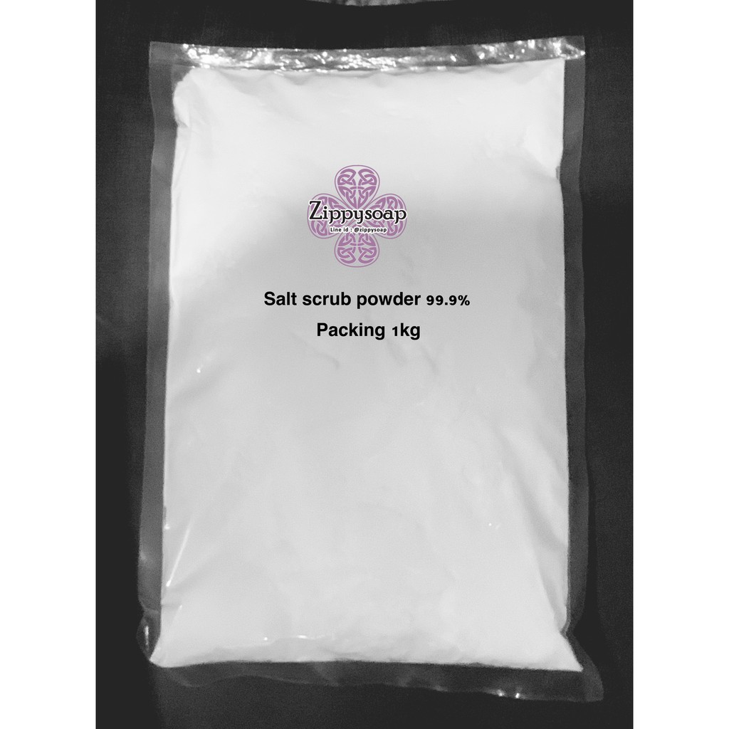 Salt scrub powder เกลือสปาเนื้อแป้ง 1 kg สั่งซื้อ 5 kg ชิ้นไป บรรจุแพค 5 kg