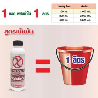 ไล่กิ้งกือ น้ำยาสมุนไพรไล่กิ้งกือ สูตรเข้มข้น 100 ml.