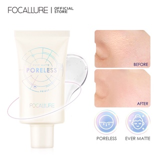 Focallure ไพรเมอร์ ควบคุมความมัน เพิ่มความชุ่มชื้น ไร้รูขุมขน ผิวแมตต์