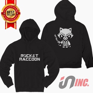 เสื้อกันหนาวมีฮู้ด ลาย Marvel Rocket Racoon Distro เข้ากับทุกการแต่งกาย สําหรับผู้ชาย JZ