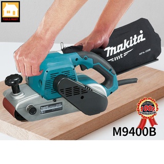 MAKITA ของแท้ 100% เครื่องขัดกระดาษทรายสายพาน 4 นิ้ว 940 วัตต์ รุ่น M9400B ขนาดกระดาษทราย 100x610 มม.