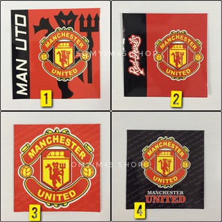 #สติกเกอร์สูญกาศ ติดแผ่นป้ายภาษี พรบ. รถยนต์ #Man Utd. (1 แผ่น)