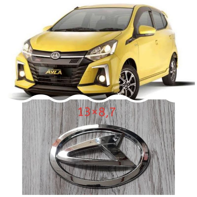 Daihatsu Ayla Logo Emblem Replacement Triangle Logo ขนาด 13cm / ตราสัญลักษณ์ Ayla
