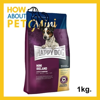 อาหารสุนัขเล็ก Happy Dog Mini Ireland อาหารสุนัขโตพันธุ์เล็ก 1กก. (1ถุง) Happy Dog Mini Ireland Adult Dog Food 1kg.(1bag