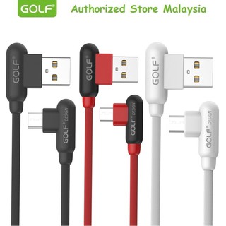 สายเคเบิ้ลชาร์จไฟ 2.4A ดีไซน์ 90 องศา Micro Usb /Type-C