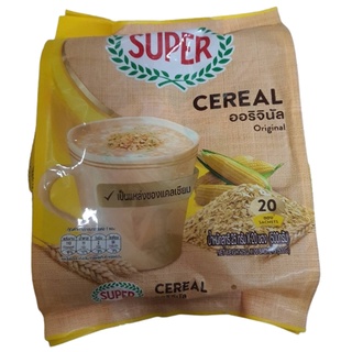 Super Cereal ซุปเปอร์ เครื่องดื่มธัญญาพืช รสออริจินัล  25กรัม x 20ซอง