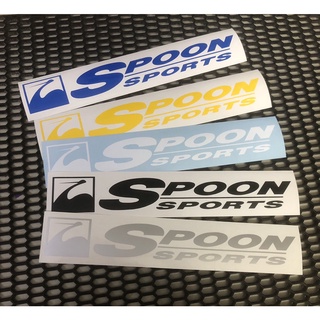 สติกเกอร์ SPOON SPORTS สติกเกอร์Oracal สติกเกอร์ไดคัท สติกเกอร์แต่งรถ Honda JDM สไตล์