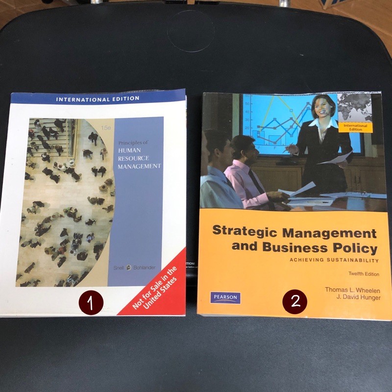 Textbook หนังสือมือสอง Pearson Strategic Management and Business Policy/ Principal of Human Resource management