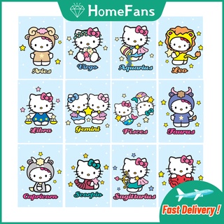 【HF】ภาพวาดปักเพชร ลาย Hello Kitty 5D ขนาด 30x40 ซม. 40x50 ซม. สําหรับผู้ใหญ่ เด็ก ตกแต่งบ้าน DIY