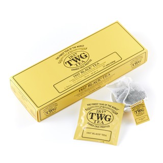 TWG Tea 1837 Black Tea Cotton / ชา ทีดับเบิ้ลยูจี ชาดำ 1837 แบล็คที ชนิดซอง บรรจุ 15 ซอง