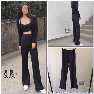 minimal black trousers