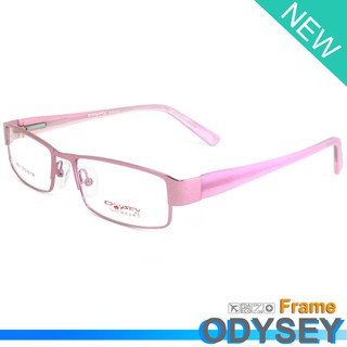 Odysey แว่นตา รุ่น 40821 สีชมพู กรอบเต็ม ขาสปริง วัสดุ สแตนเลส สตีล (สำหรับตัดเลนส์) Eyeglasses