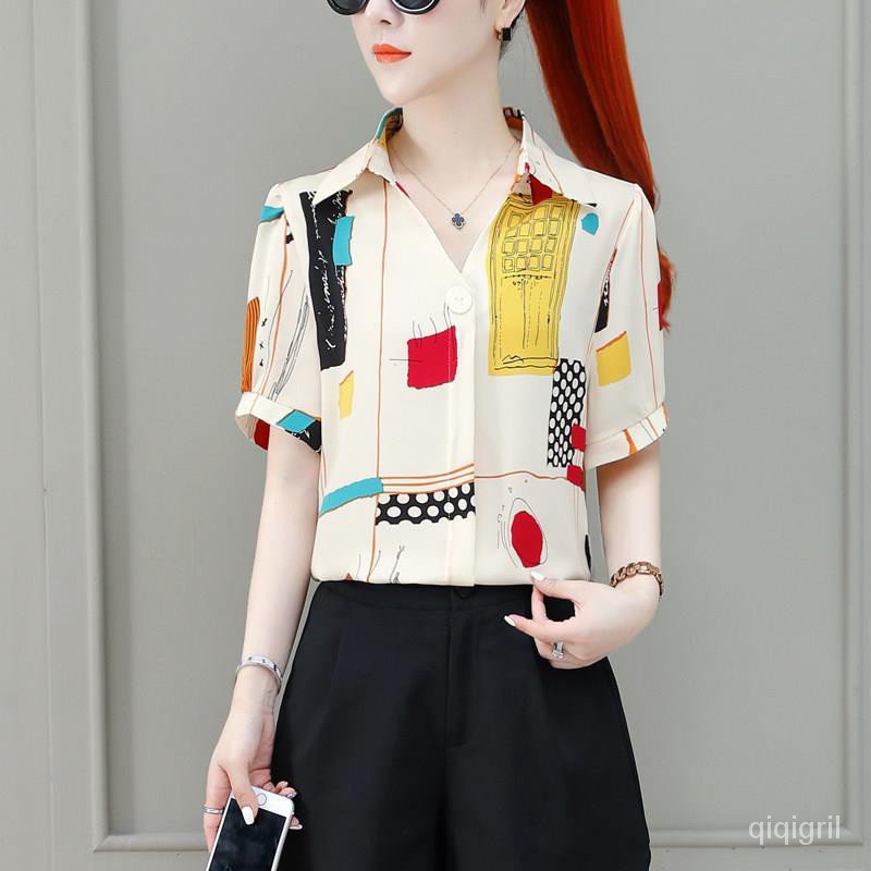 เสื้อเชิ้ตชีฟองผู้หญิง เช คอปก รุ่นยอดฮิต มีส่วนลด เสื้อเชิ้ตเก๋ไก๋ สวยหรูดูแพง - รูปที่ 2