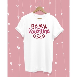 【2023】เสื้อยืดคู่รัก Be My Valentine ของขวัญวันวาเลนไทน์
