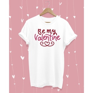 【2023】เสื้อยืดคู่รัก Be My Valentine ของขวัญวันวาเลนไทน์