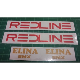 สติกเกอร์ใส พิมพ์ลาย BMX Redline Elina Seat Replcement สําหรับตกแต่งที่นั่งรถยนต์