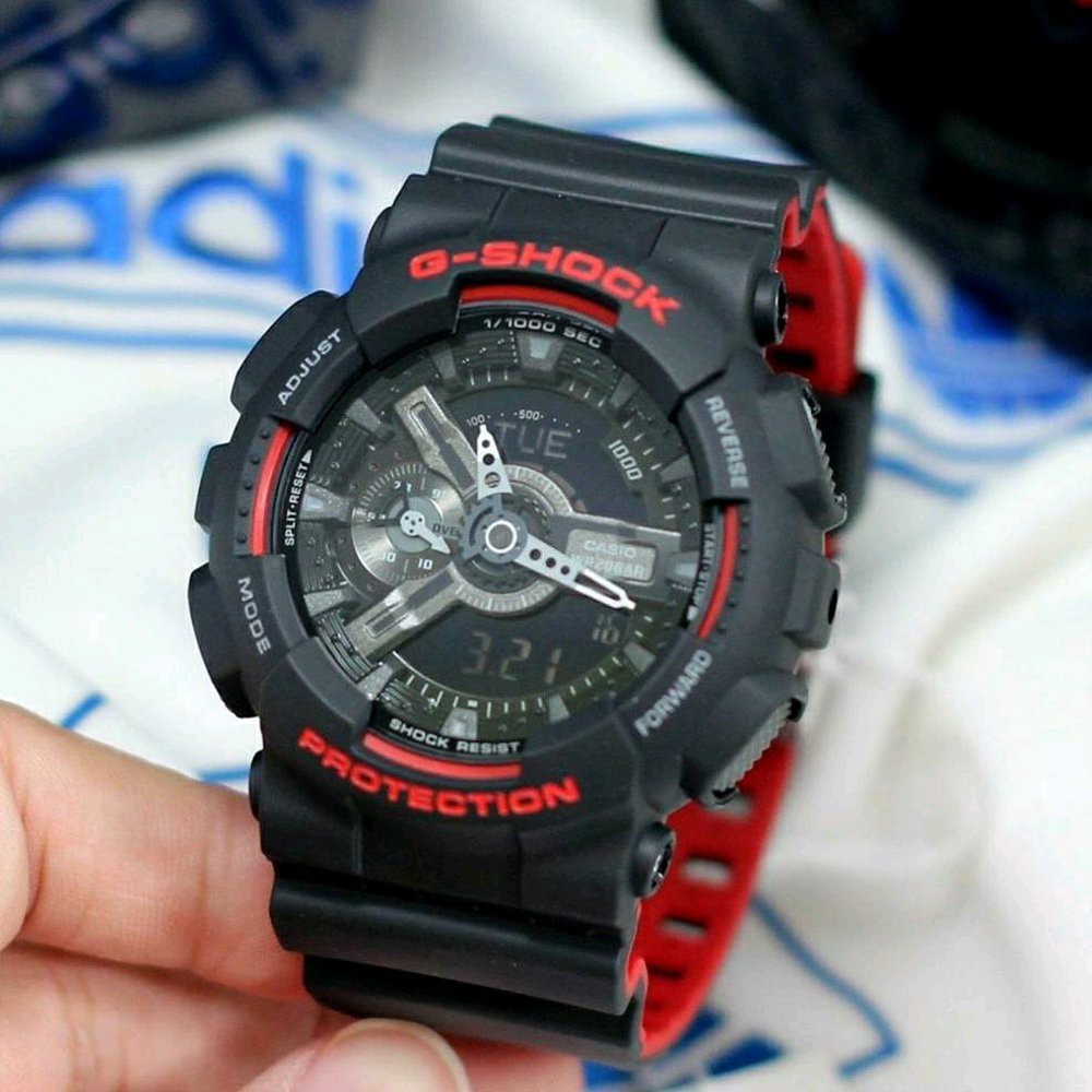 WatchHOTต้นฉบับGSHOCK GA110 MENS WATCH BLACK RED (OEM) Japanนาฬิกา ...