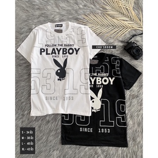 พร้อมส่ง ❌ เสื้อยืดเพย์บอย playboy สกรีนเต็มตัว สุดเท่ห์